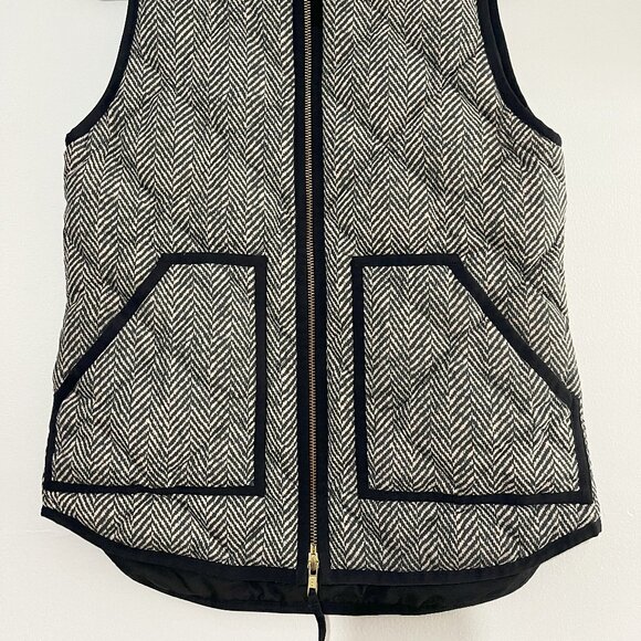 J.CREW Factory Herringbone Pattern Quilted Vest XXS - Picture 4 of 7